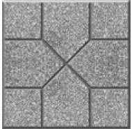Gạch Terrazzo mũi tên màu xám - gạch đá mài