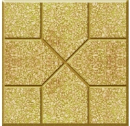 Gạch Terrazzo mũi tên màu vàng - gạch đá mài