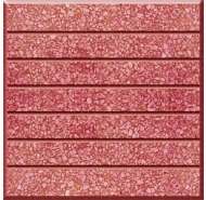 Gạch Terrazzo 7 Sọc màu đỏ, gạch đá mài