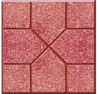 Gạch Terrazzo mũi tên màu đỏ - gạch đá mài