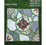 Gạch men bóng nhám lát sân vườn NICE mã gạch 0355.1604 gạch loại 1 kích thước 50x50