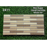Gạch men sugar khuôn nổi trang trí ốp tường DACERA mã gạch 2411 gạch loại 1 kích thước 20x40