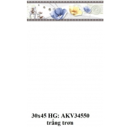 Gạch ceramic men bóng ốp tường Hoàng Gia mã gạch AK34550 gạch loại 1 kích thước 30x45