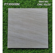 Gạch men mờ lát nền phòng tắm CMC mã gạch PT30008M gạch loại 1 kích thước 30x30