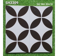 Gạch bông trang trí men mờ lát nền Kim Long mã gạch SH3309 gạch loại 1 kích thước 30x30