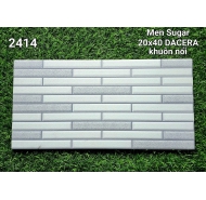 Gạch men sugar khuôn nổi trang trí ốp tường DACERA mã gạch 2414 gạch loại 1 kích thước 20x40