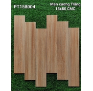 Gạch thanh Giả Gỗ xương trắng ốp lát nền CMC mã gạch PT158004 gạch loại 1 kích thước 15x80