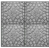 Gạch Terrazzo Rẽ Quạt 4  GTRQ4 - 4T