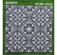Gạch bông trang trí men mờ lát nền Kim Long mã gạch SH3099 gạch loại 1 kích thước 30x30