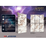 Gạch đá Porcelain mặt matt mịn dày 10cm lát nền APODIO mã gạch AF.10.86.1029 gạch loại 1 kích thước 80x160