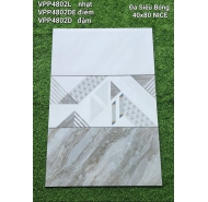 Gạch Granite đá siêu bóng ốp tường NICE mã gạch Bộ VPP4802L-4802D-4802DE gạch loại 1 kích thước 40x80