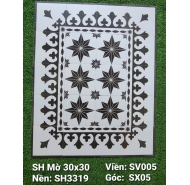 Gạch viền & gạch góc bông trang trí men mờ lát nền Kim Long mã gạch SV005-SX05 gạch loại 1 kích thước 30x30