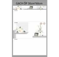 Gạch Ceramic men bóng ốp tường LUXURY (Phương Nam)- mã gạch Bộ NHT30T-30V-30D gạch loại 1 kích thước 30x60