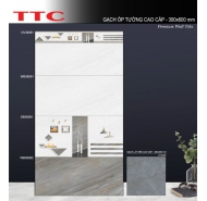 Gạch Ceramic men bóng ốp tường TTC mã gạch Bộ WB36081-82 gạch loại 1 kích thước 30x60