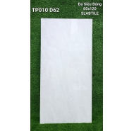 Đá siêu bóng xương trắng lát nền SLABTILE cao cấp mã gạch TP010D62 gạch loại 1 kích thước 60x120