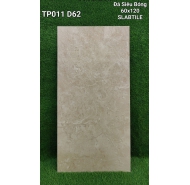 Đá siêu bóng xương trắng lát nền SLABTILE cao cấp mã gạch TP011D62 gạch loại 1 kích thước 60x120