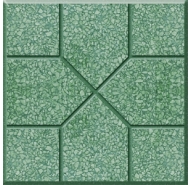 Gạch Terrazzo mũi tên màu xanh  - gạch đá mài