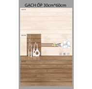 Gạch Ceramic men bóng ốp tường LUXURY (Phương Nam)- mã gạch Bộ NHT33L-33S-33D gạch loại 1 kích thước 30x60