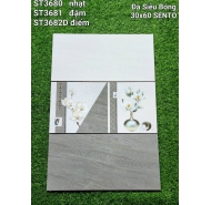 Gạch đá siêu bóng ốp tường SENTO mã gạch ST3680-3681 gạch loại 1 kích thước 30x60