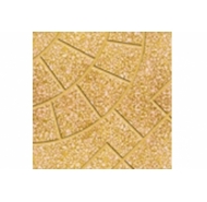 Gạch Terrazzo rẽ quạt 3 màu vàng- gạch đá mài