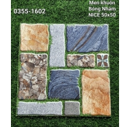 Gạch men bóng nhám lát sân vườn NICE mã gạch 0355.1602 gạch loại 1 kích thước 50x50