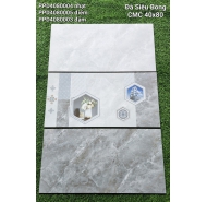 Gạch Granite đá siêu bóng ốp tường CMC mã gạch Bộ PPD4080004-05-03 gạch loại 1 kích thước 40x80