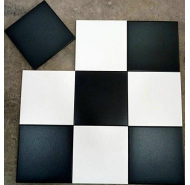 Gạch bông hình vuông tông màu trắng đen ốp tường trang trí Trung Quốc mã gạch GB-2007 loại 1 kích thước 20x20
