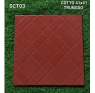 Gạch Cotto men bóng mờ lát sân vườn Trung Đô mã gạch SCT03 gạch loại 1 kích thước 40x40