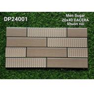 Gạch men sugar khuôn nổi trang trí ốp tường DACERA mã gạch DP24001 gạch loại 1 kích thước 20x40