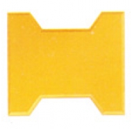 Gạch bê tông tự chèn chữ I da bưởi màu vàng
